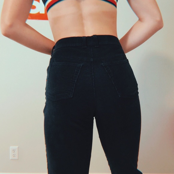 Urban Outfitters Pants - NAVY BLUE CORDUROY STRAIGHT LEG PANTS